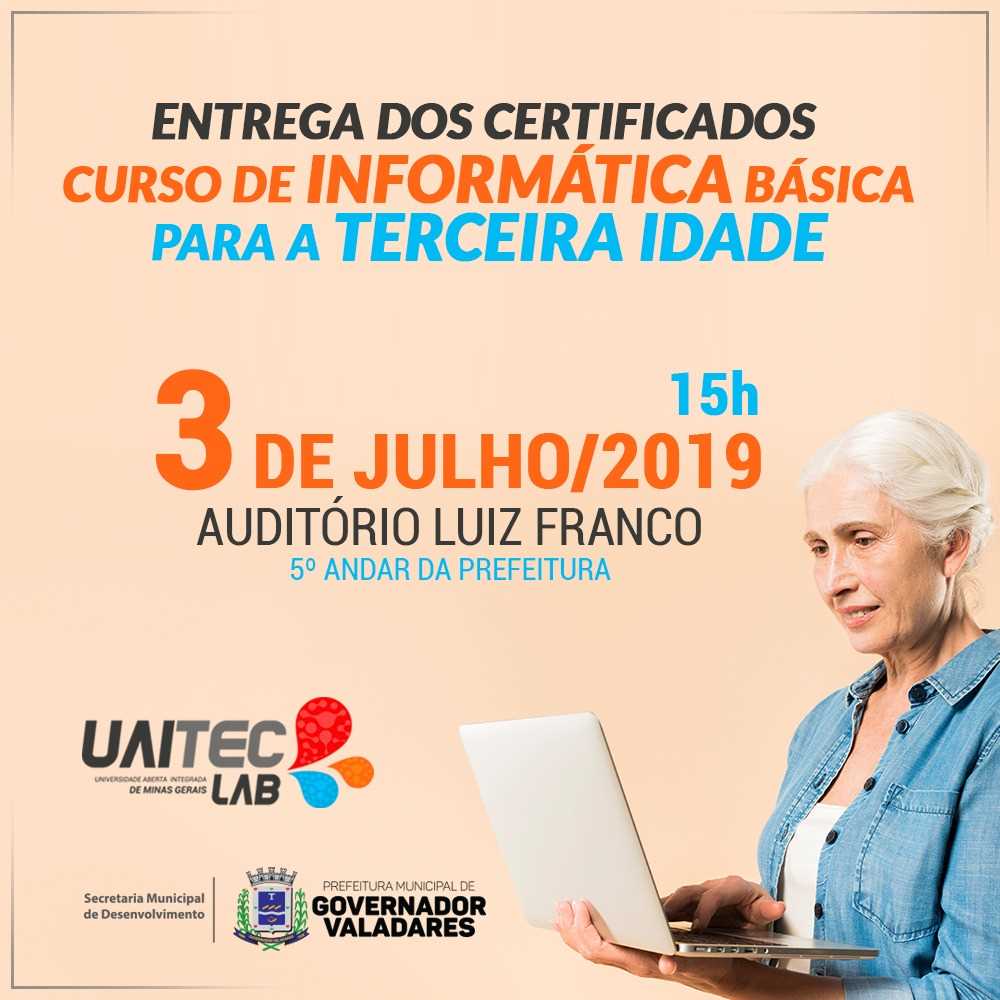 Prefeitura Municipal De Governador Valadares Curso De Informática Básica Para Terceira Idade 3910